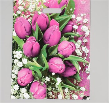 Пакет "Розовые тюльпаны" - фото 44770