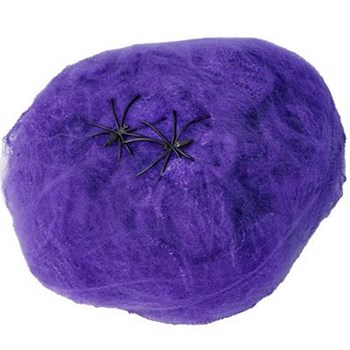 Паутина фиолетовая с 2 пауками 1х1м - фото 45050