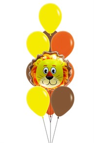 Набор №102 - фонтан из 10 шаров со львом