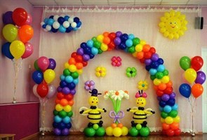 Набор №195 - оформление детского сада радужное с пчелками