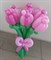 Букет изумительных тюльпанов в розовых тонах (9 штук) - фото 44833