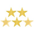 Баннер Звезда Gold блеск 12см 5шт - фото 48230